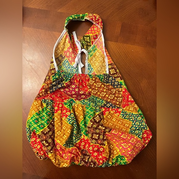 Vintage Toddler Halter Balloon Dress 3T - Picture 2 of 8